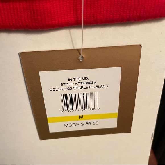 Ellen Tracy Sweater. New with tags. Medium, Red/Black, Elegant - Picture 11 of 12